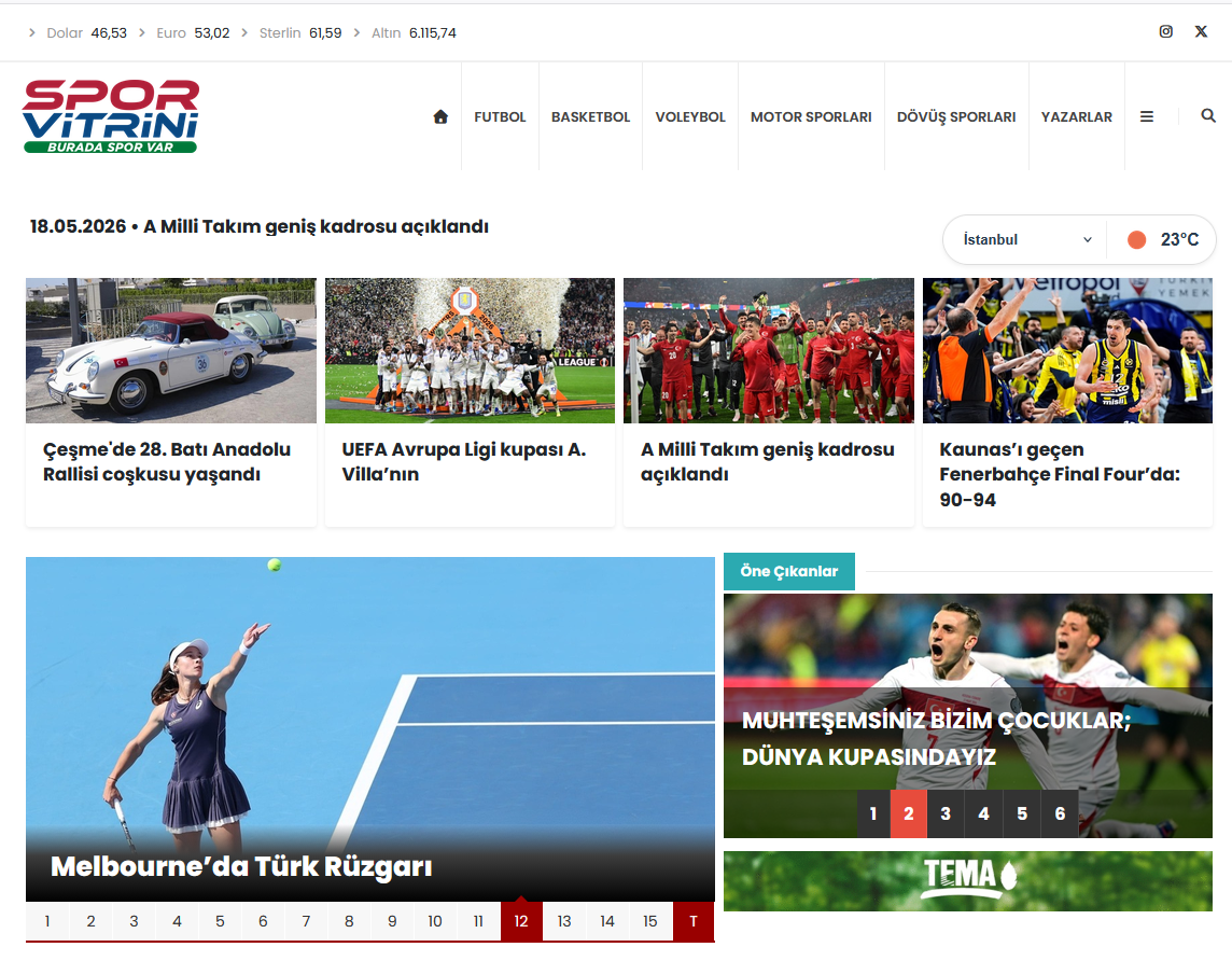 SPOR VİTRİNİ